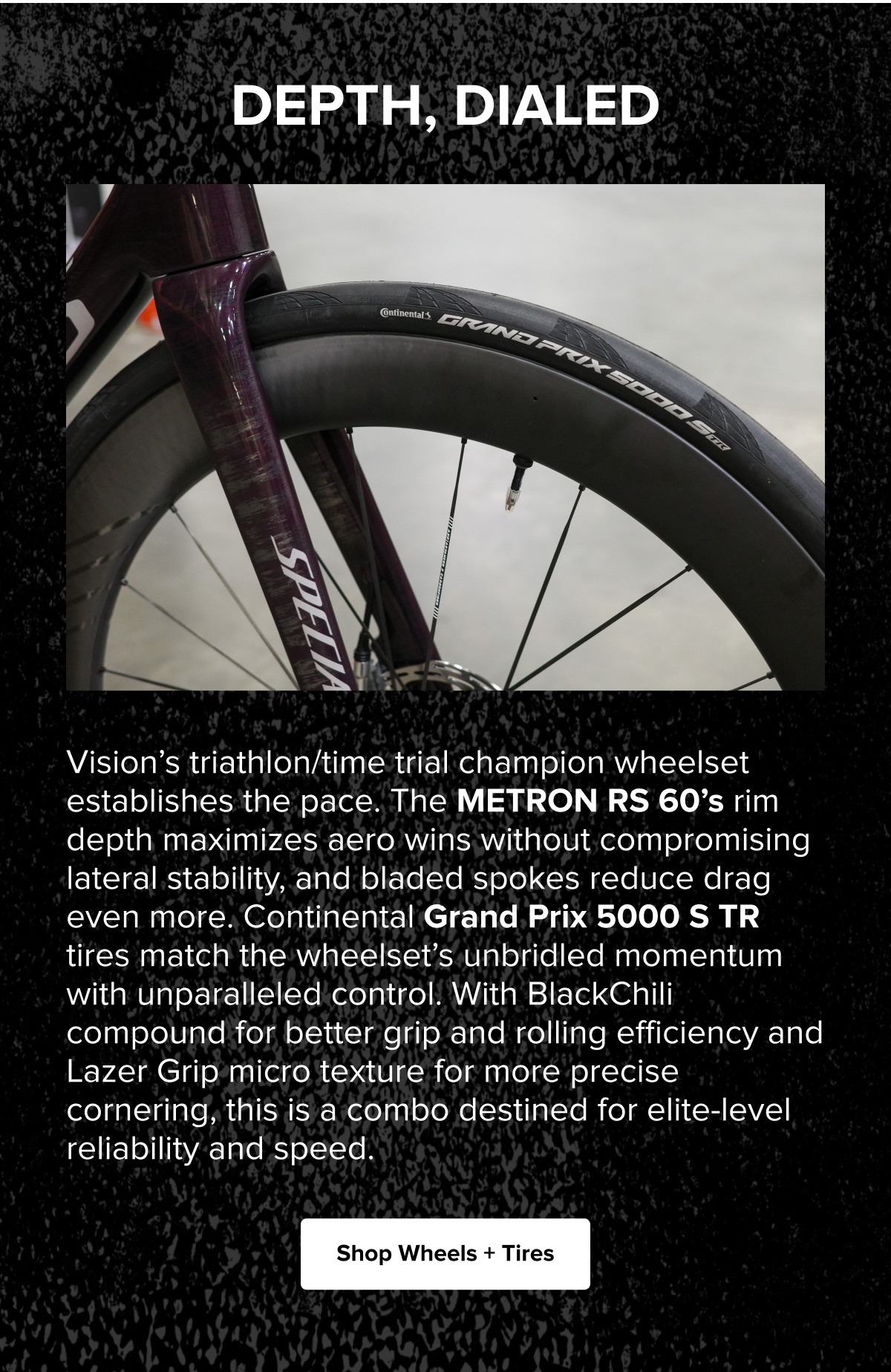 This month’s Bike of the Month features a custom Specialized S-Works Tarmac SL8 build, spec’d with premium components to push road racing performance to the limit. Shop Frames