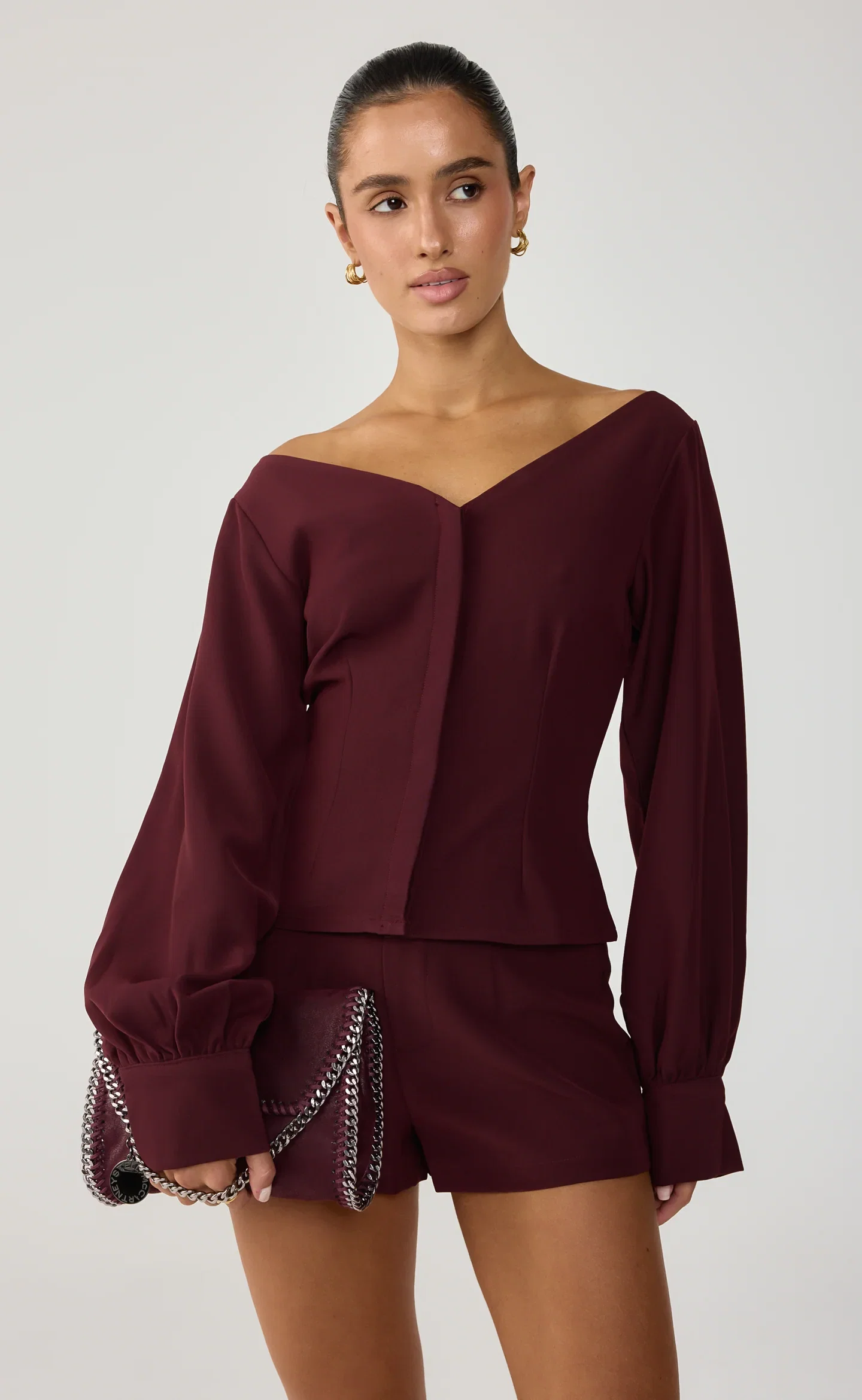 Image of Delaney Shirt (Wine)