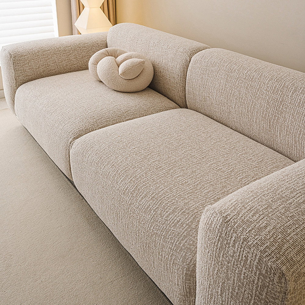 Elegant Chenille All-Season Stretch Sofa Cover – Full Wrap, Anti-Scratch Protection
