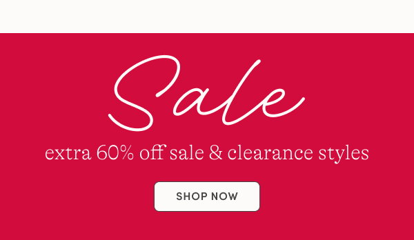 extra 60% off sale & clearance