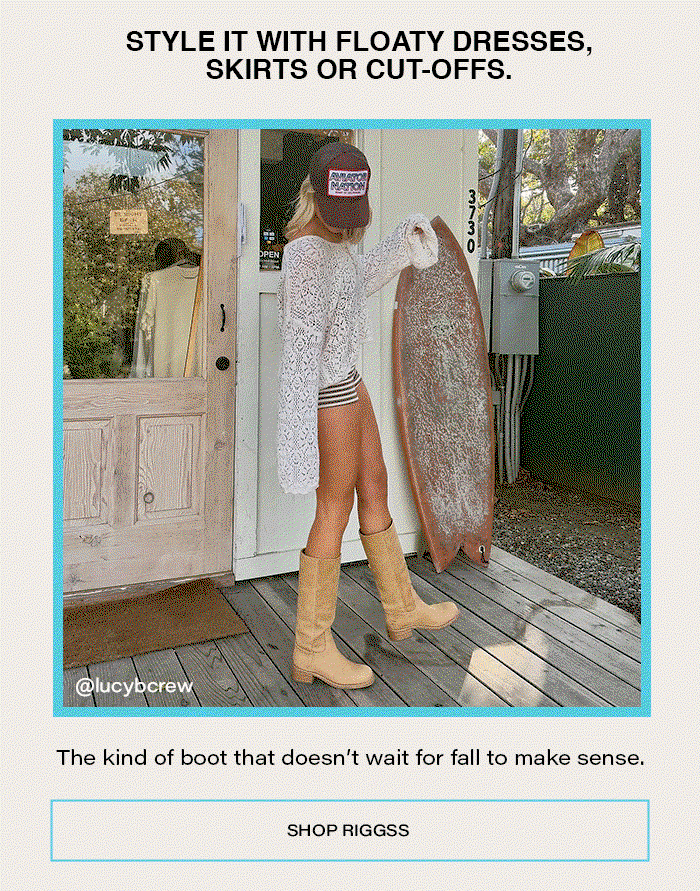 Style it with floaty dresses, skirts or cut-offs