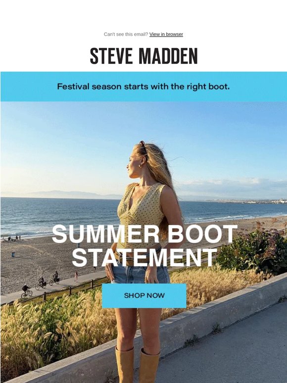 Tall Boots. Summer Attitude.
