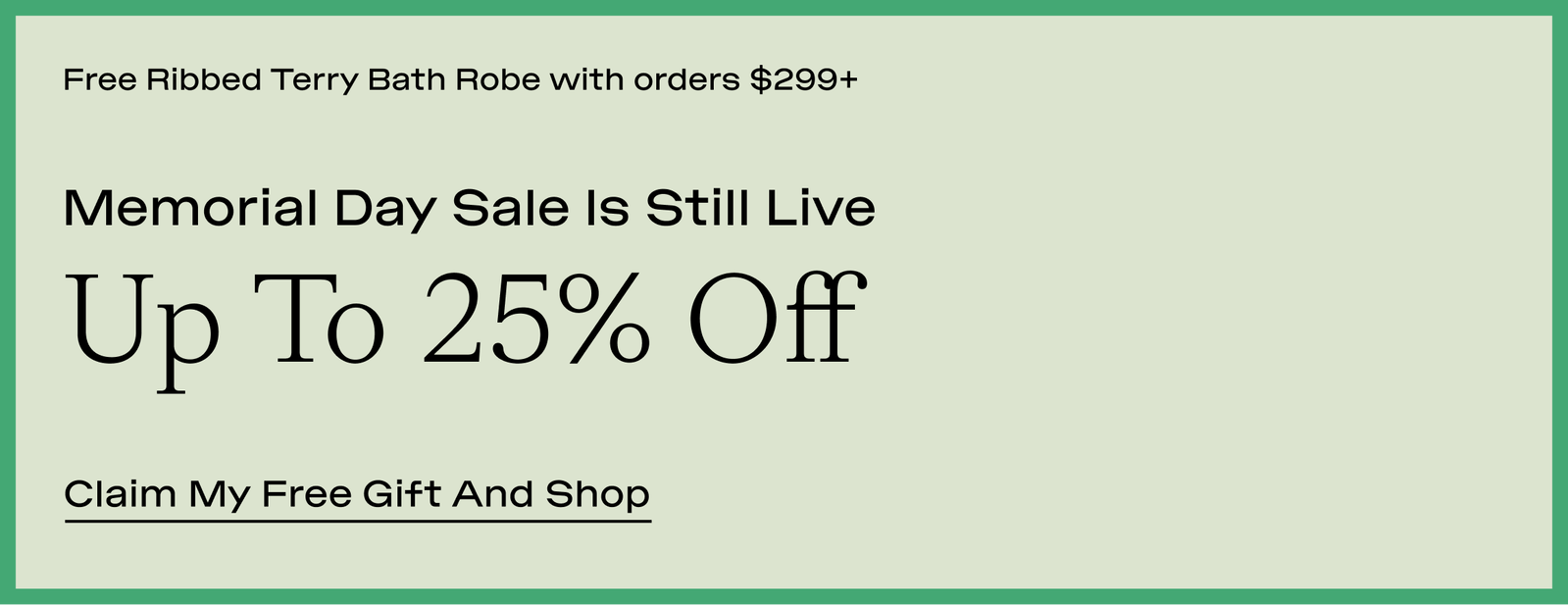 Memorial Day Sale - 20% Off Sitewide & 25% Off Bundles Bring Your Cart Home