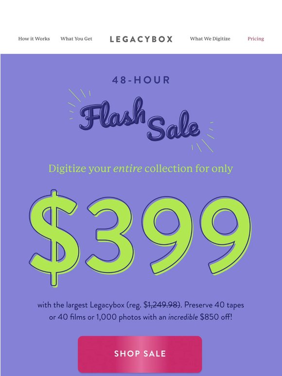 Flash Sale Ends SOON 🚨