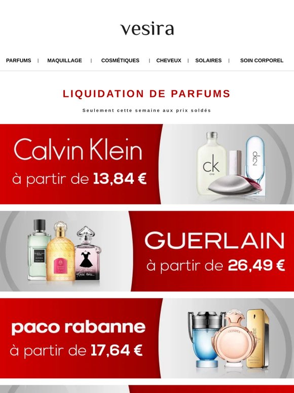✨ Liquidation de parfums ! Week-end seulement ! 🚚