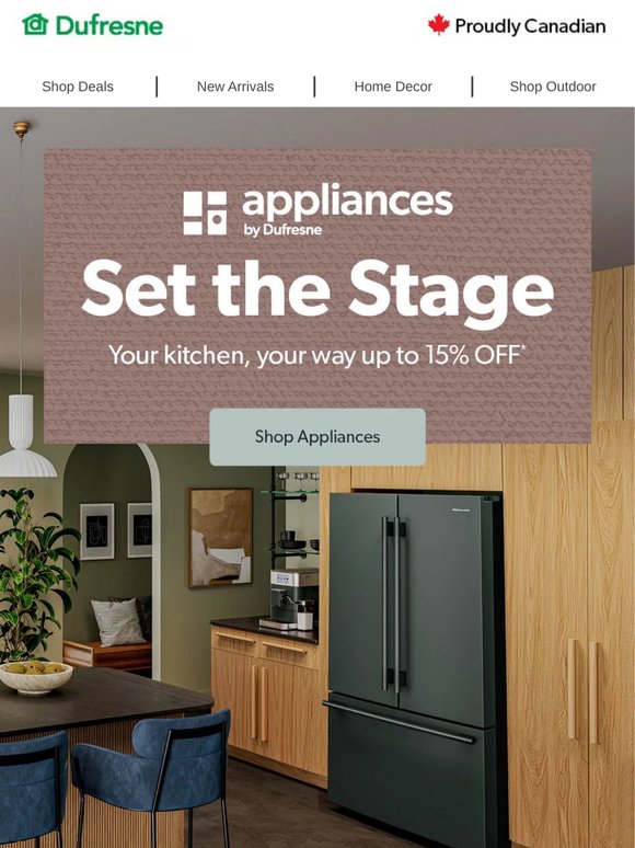 Set the Stage 🎬 Kitchen Appliances up to 15% OFF*