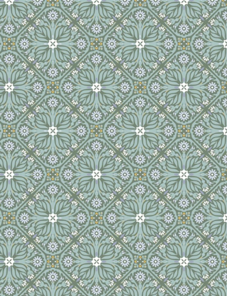 Art Gallery Fabrics Plentiful 100% Cotton Poplin Fabric Floristry Eucalyptus