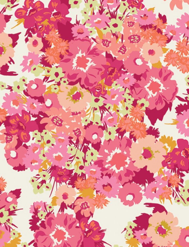 Art Gallery Fabrics Bloomcore 100% Cotton Poplin Fabric Wild Flora Blush