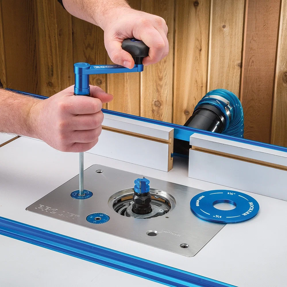Rockler Pro Router Lift, 8-1/4'' x 11-3/4'' plate (Fits Rockler Tables)