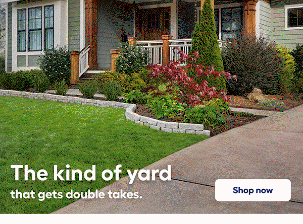 The kind of yard that gets double takes.