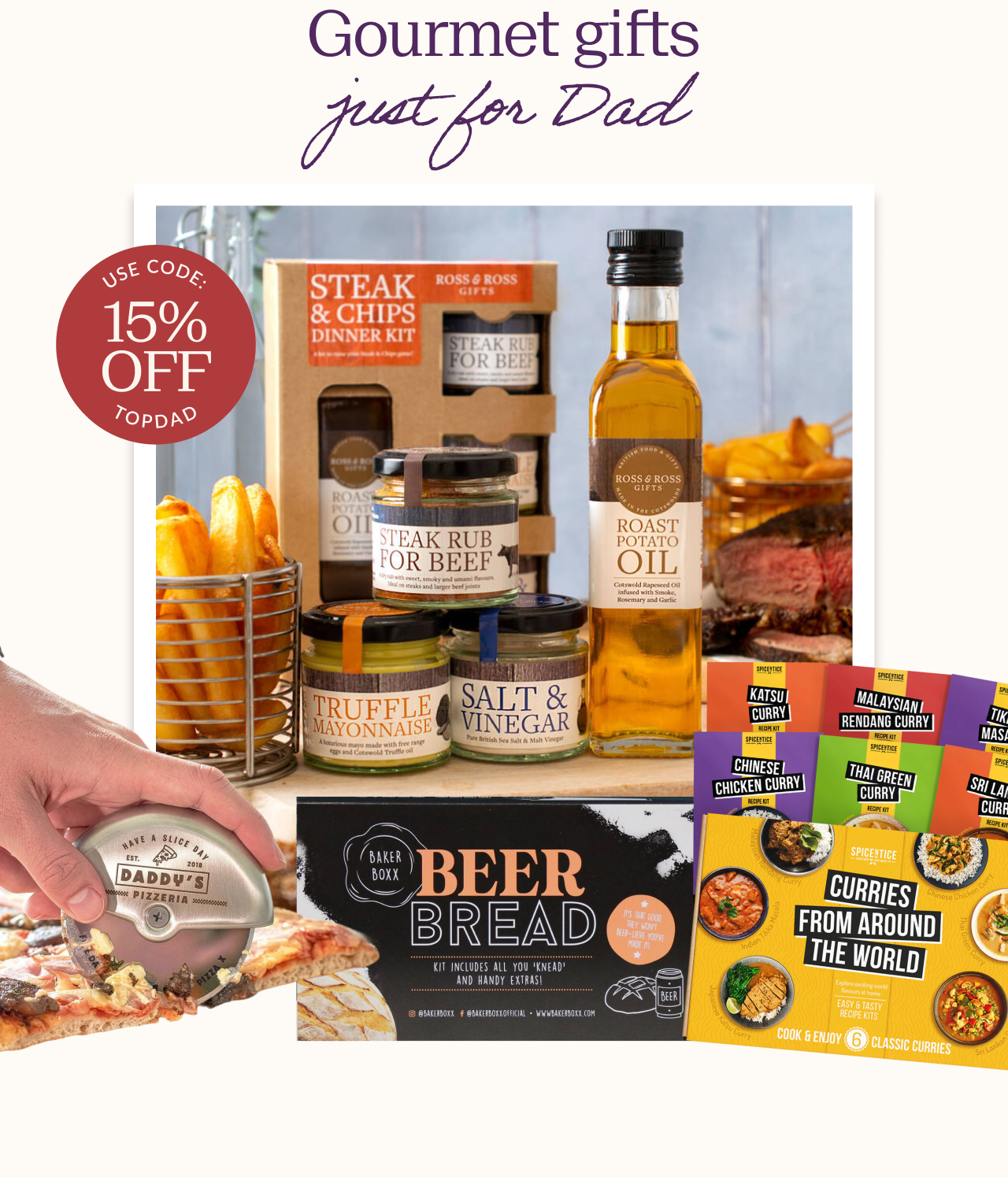 Gourmet gifts just for Dad