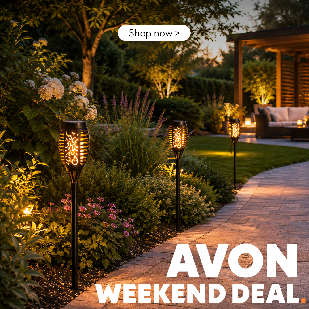 Weekend deal Banner: Avon Garden Torch in the Garden