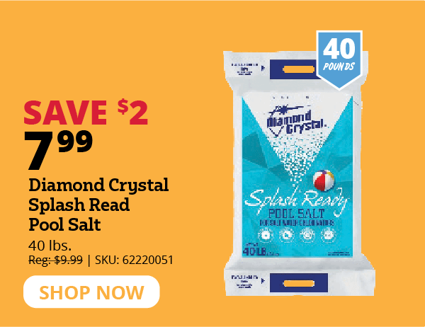 Diamond Crystal Splash Read Pool Salt
