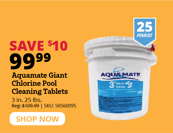 Aquamate Giant Chlorine Pool Cleaning Tablets
