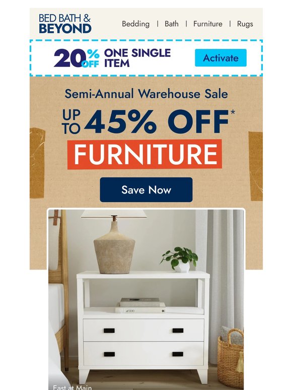 Furniture upgrades, now up to 45% off