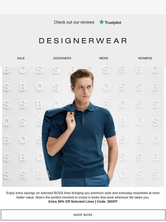 Grab an Extra 30% Off Boss 🔓