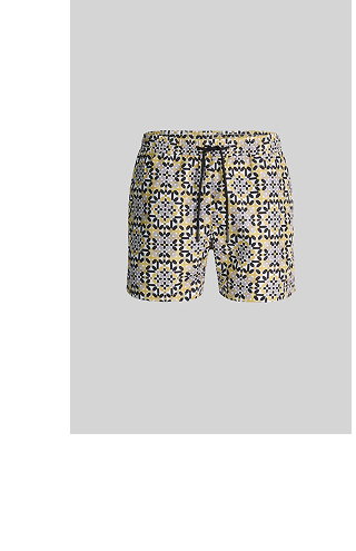 Badeshorts Lago, senfgelb gemustert