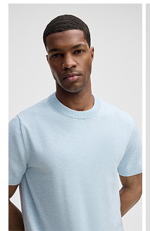 Strickshirt Loic, hellblau