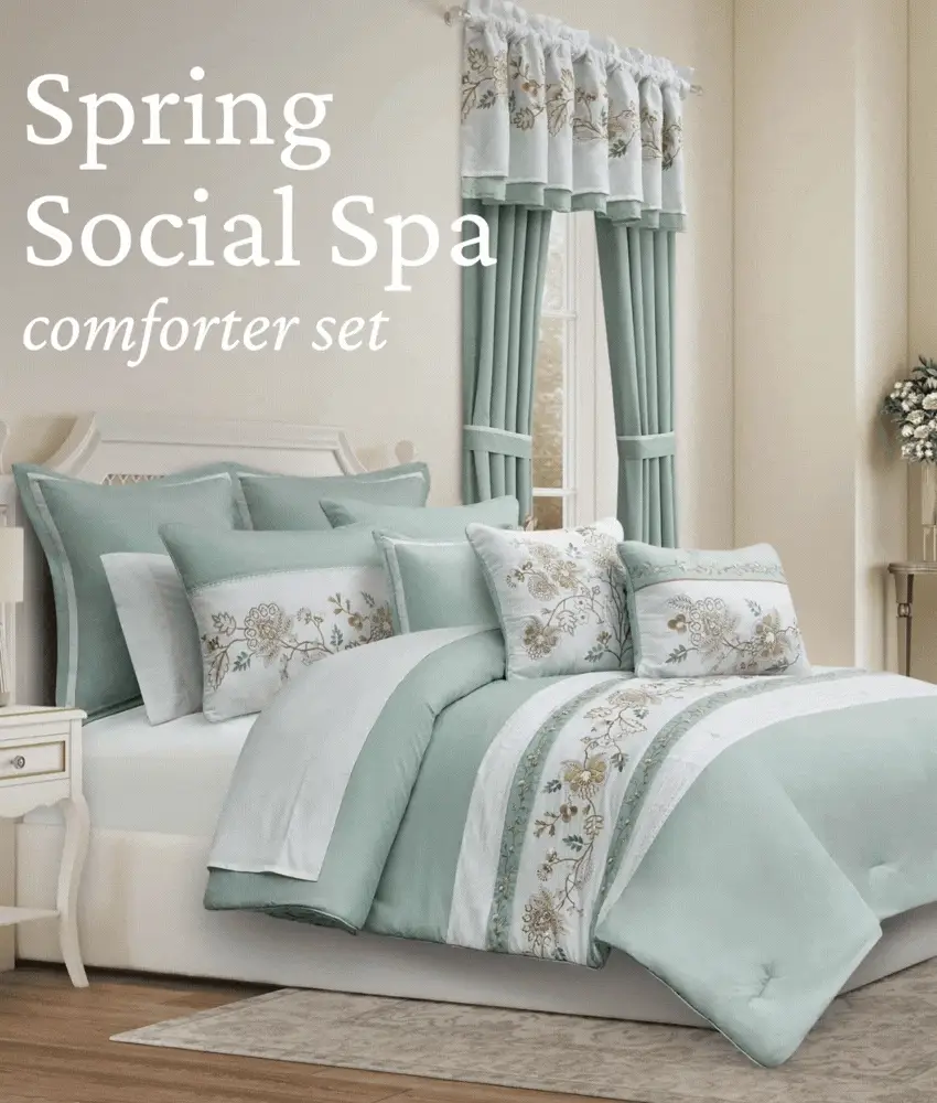 Spring Social Spa 3 Piece Comforter Set