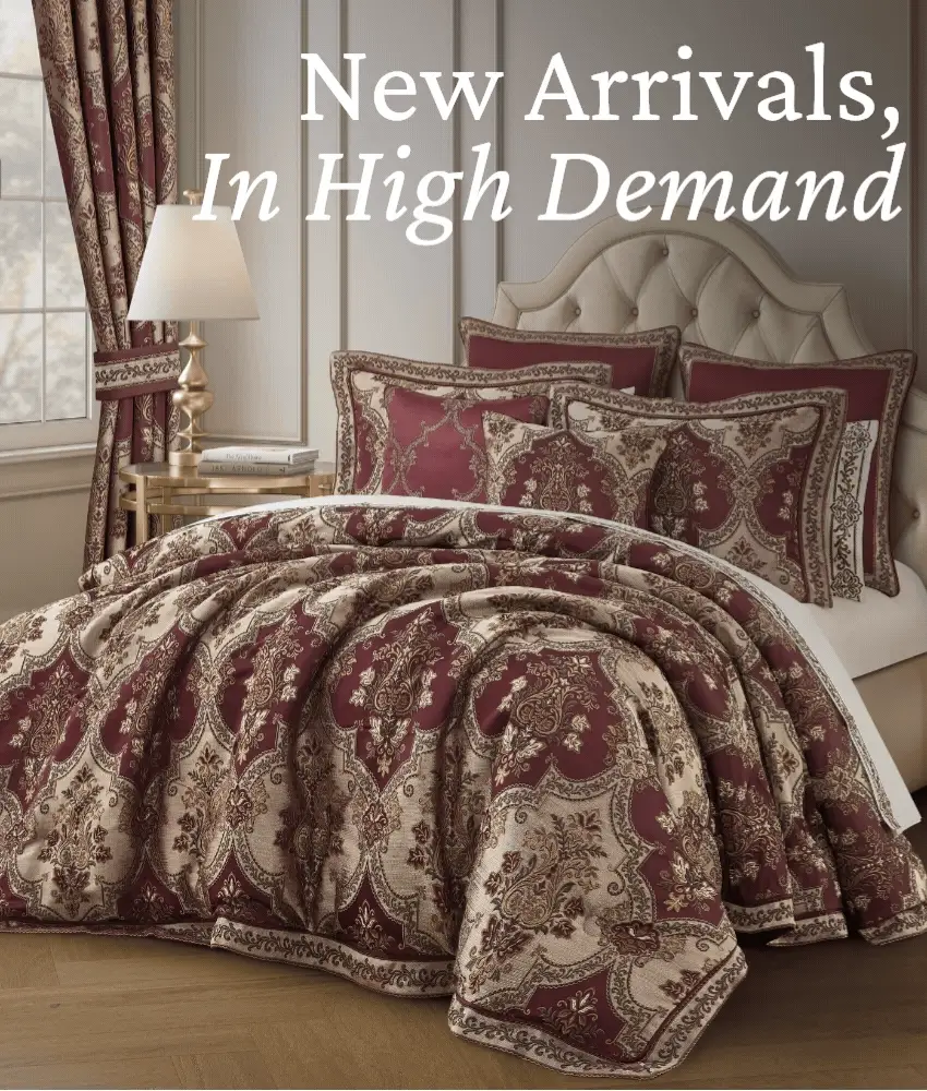Phyllis Bordeaux 4 Piece Comforter Set