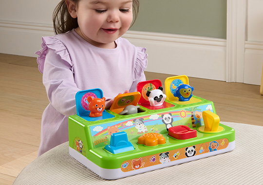 Big Steps Pop-Up Animals Toy