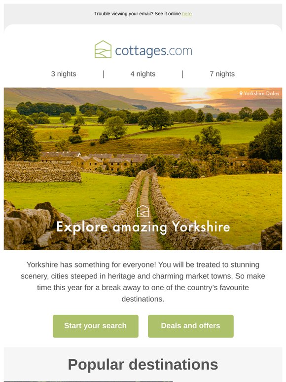 Find your perfect Yorkshire escape!
