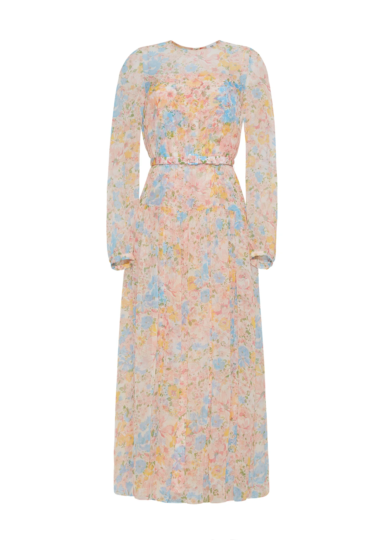 Ghost image of the lorynn dress in ivory floral 