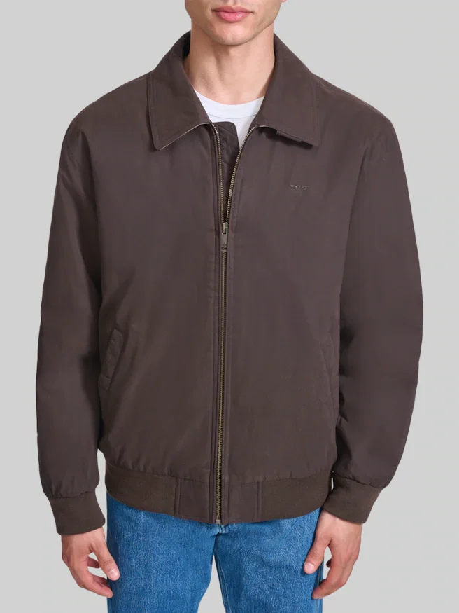 Dockers Water-Resistant Microtwill Golf Bomber Jacket