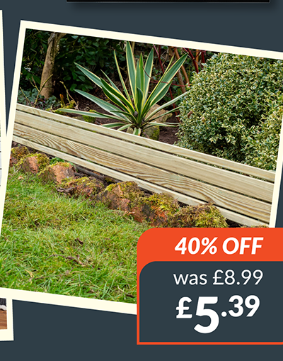 Slatted Edge. 40% off. Was £8.99 now £5.39