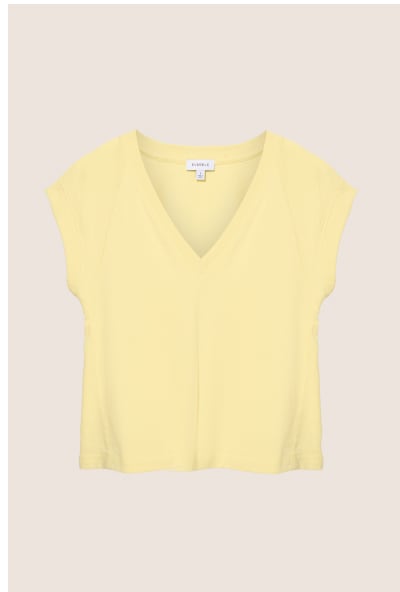 Shop Yellow V Neck Muscle Tee