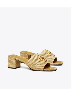 Eleanor Raffia Heeled Sandal