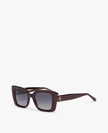 Polarisierte Cat-Eye-Sonnenbrille mit TH-Monogramm