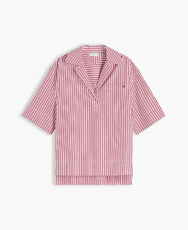 Relaxed Fit Kurzarmhemd aus Popeline