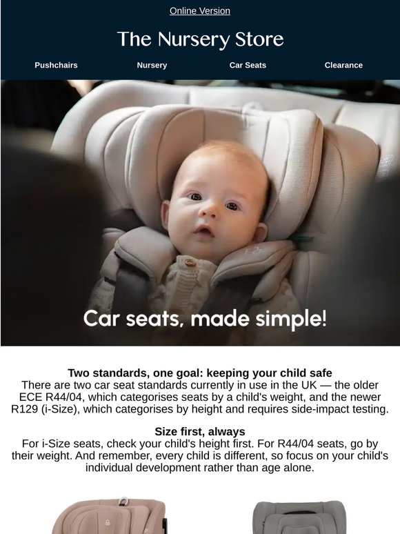 Confused by car seats? We've got you.