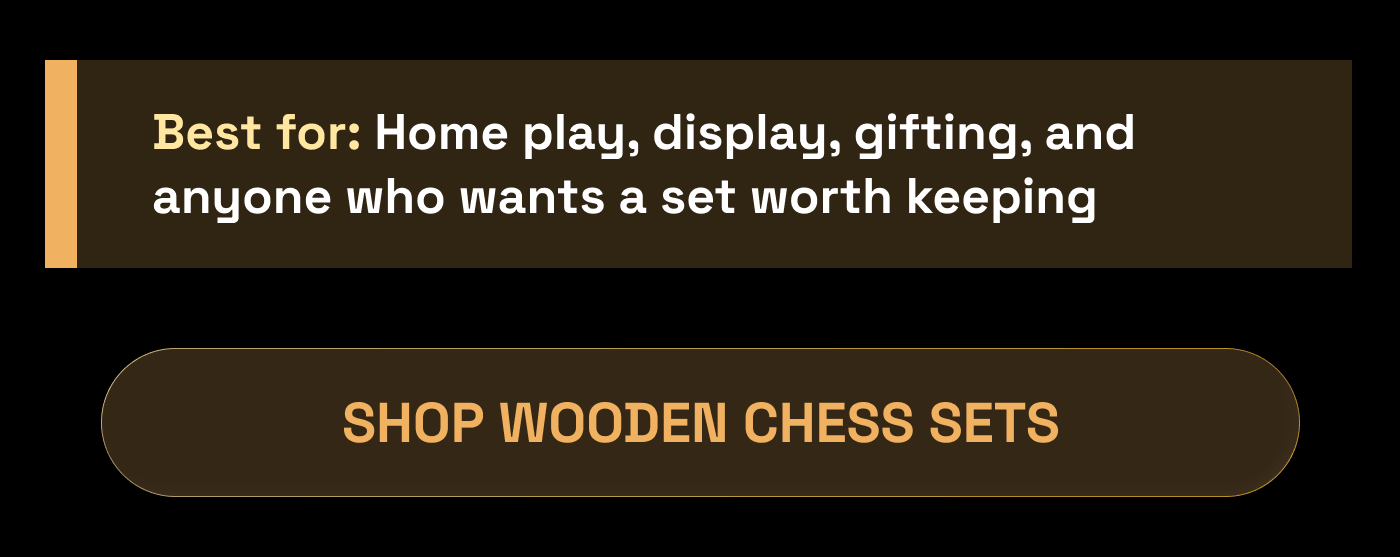 Wooden sets best for these users
