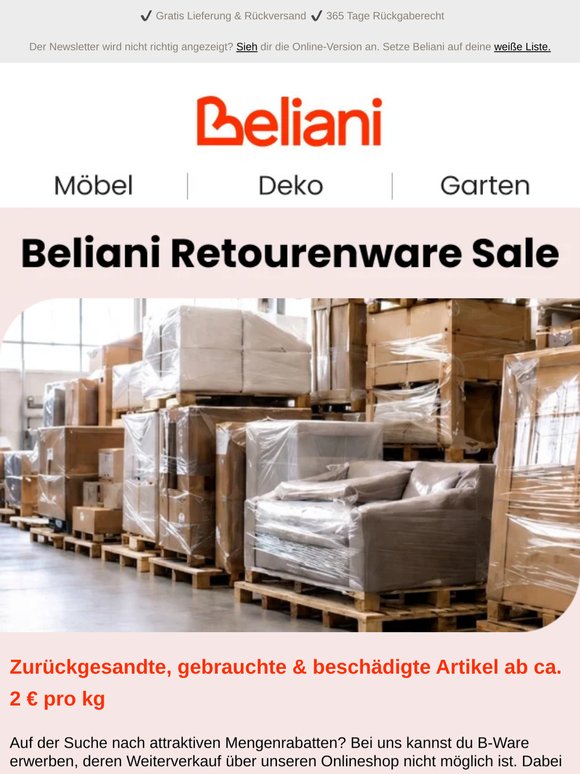 Exklusiver Mengenrabatt auf Retourenware 📦✨