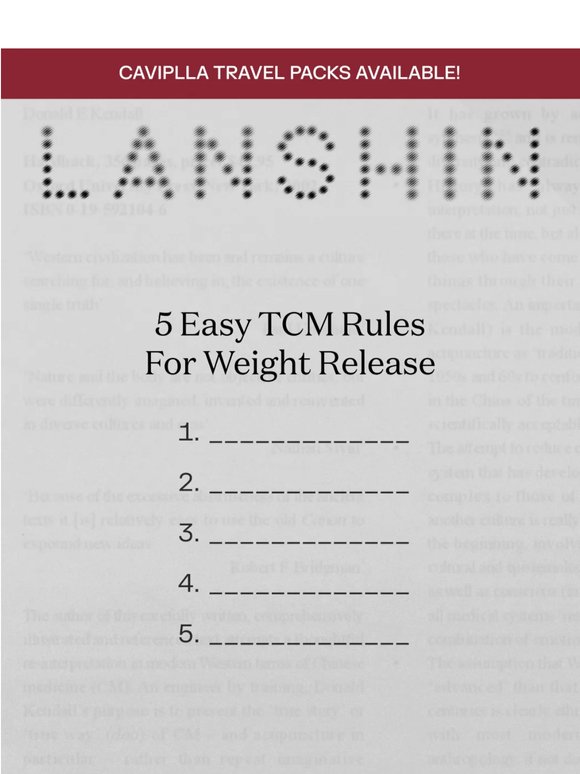 How To Have a TCM Summer Body