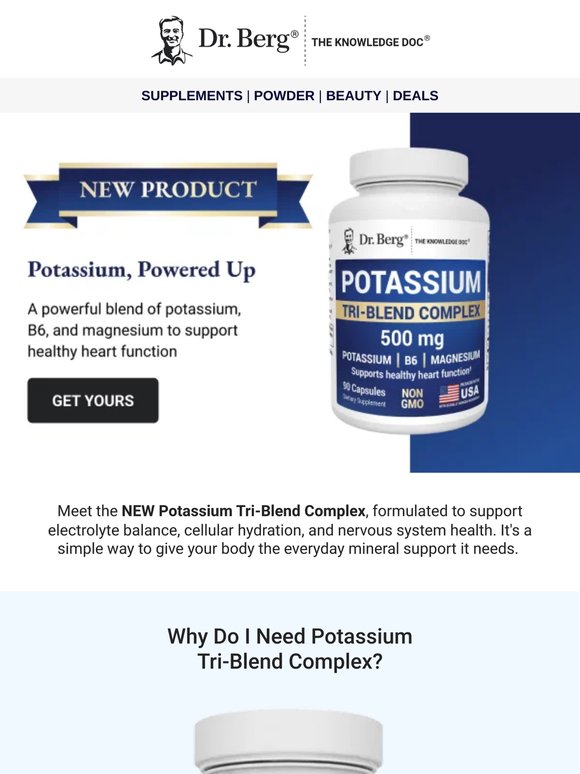 💥 NEW! Potassium Tri-Blend Complex