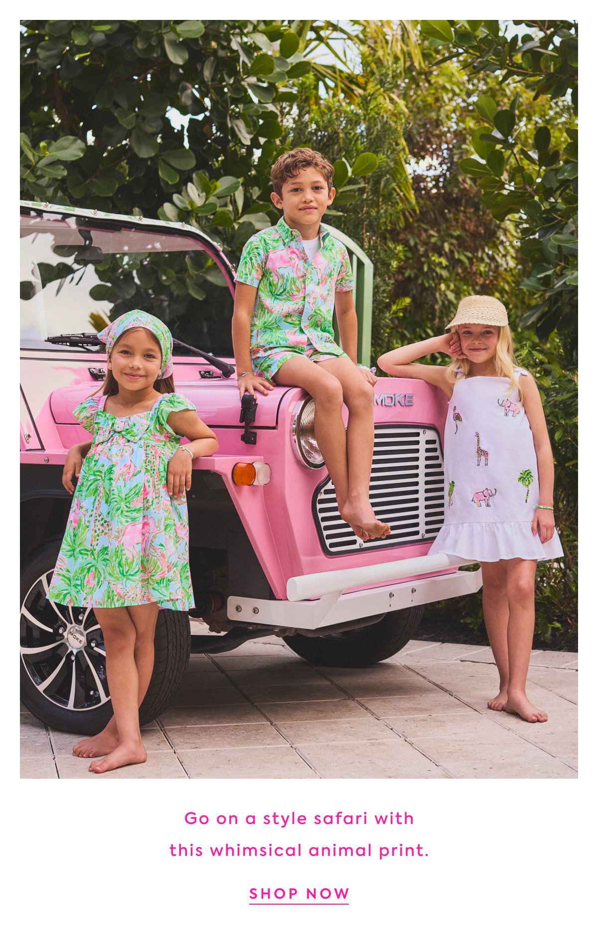 Go on a style safari with this whimsical animal print. - SHOP NOW