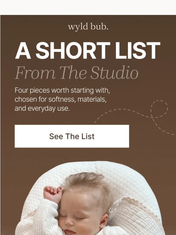 if you only buy a few things from us...start here