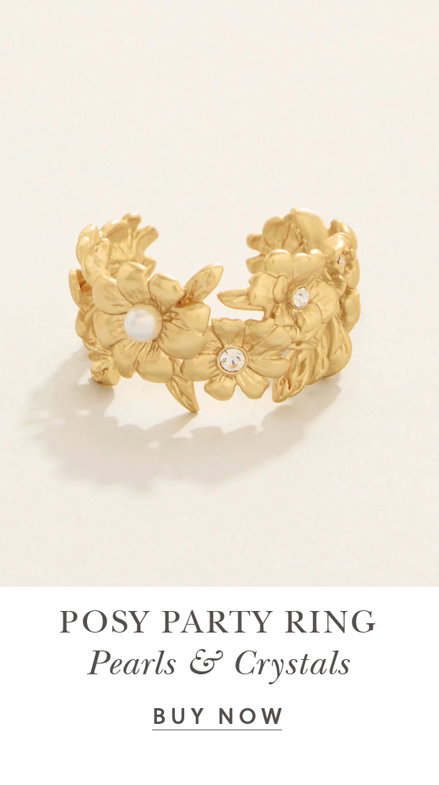Posy Party Ring Crystal