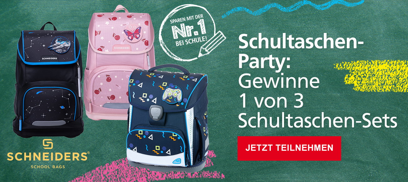 Schultaschen-Party Gewinnspiel