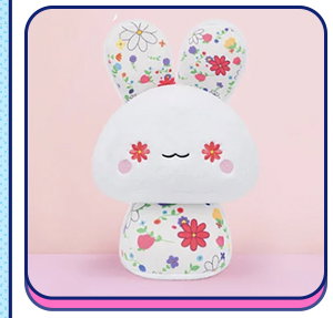 Cute long rainbow plushie.