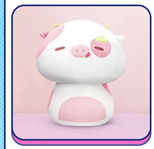 Plush toy with wings.