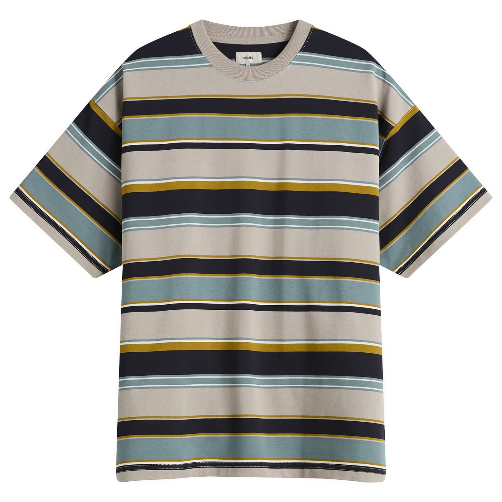 BEAMS Multi Stripe T-Shirt