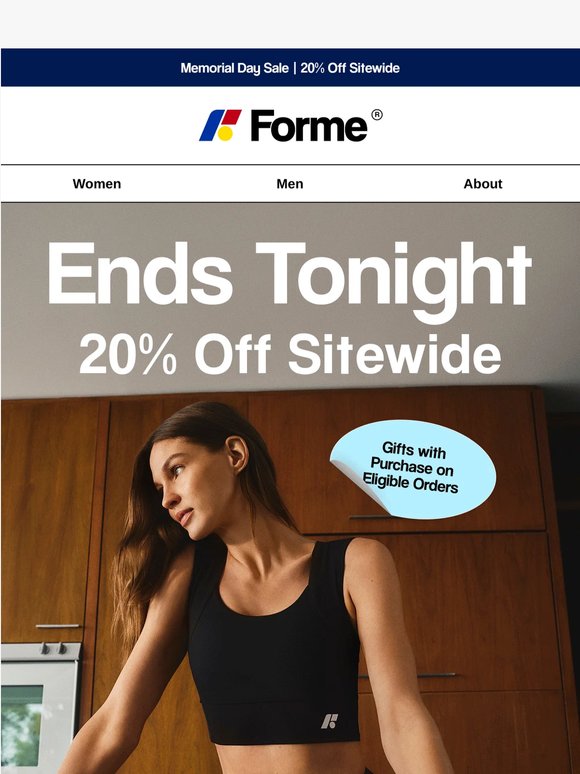 20% OFF ENDS TONIGHT ⏰