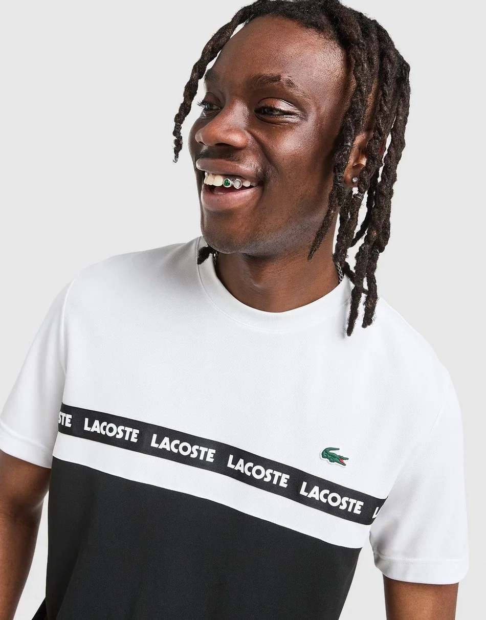 Lacoste T-shirt Croc Colour Block Tape