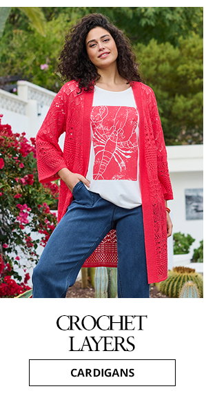 Crochet layers: Shop these cardigans.