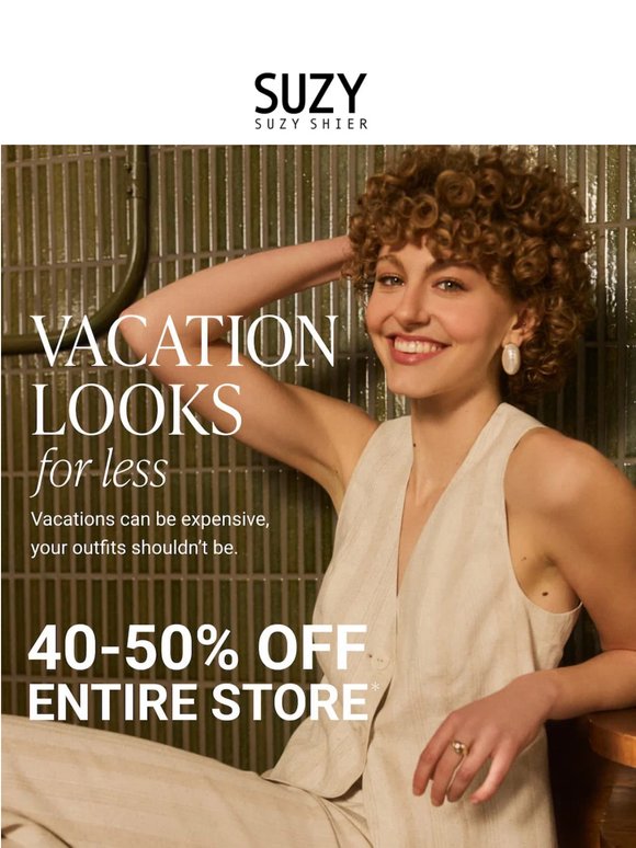 VACATION LOOKS FOR LESS