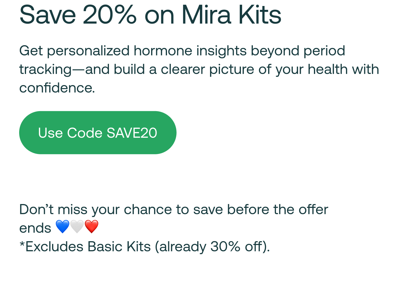 Use Code SAVE20